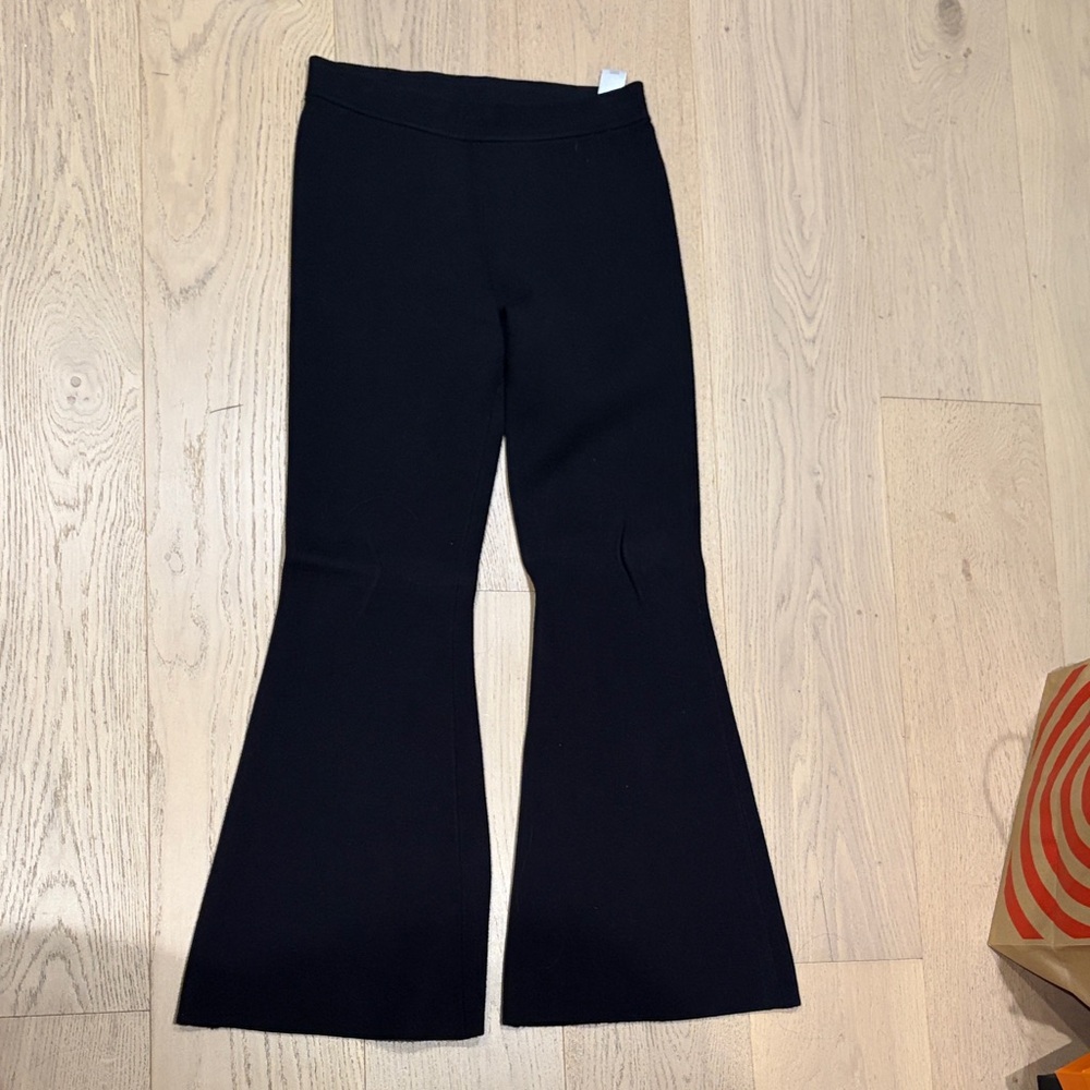 Splendid women’s Black Flared Knit Pants